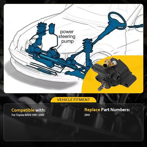 OCPTY Power Steering Pump Compatible with for Toyota for RAV4 1997-2000 2941 Power Assist Pump in Kuwait