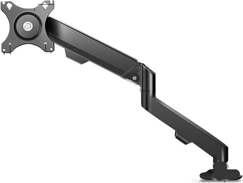 17-34 inch Desktop Gas Spring LCD LED Monitor Stand Articulated Arm Full Motion Support Rod TV PC Mounting Base Hole Distance M5(M5 Black) in Saudi Arabia