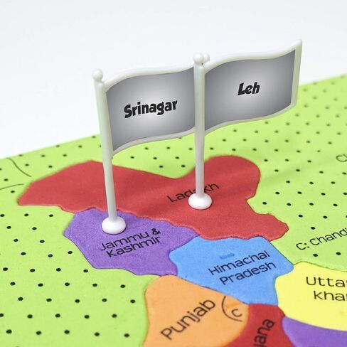 Imagimake Mapology India Map Puzzles - Includes State Capitals - Geography for Kids - Learning & Educational Toys for Kids 5-7 - Gift for 5, 6, 7, 8 & 9 Year Old Boys & Girls in Saudi Arabia