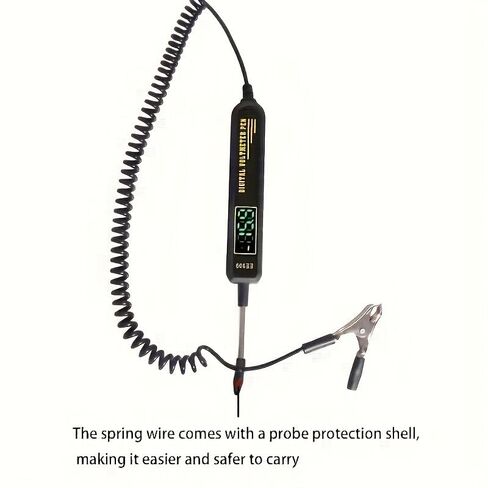 Automotive Digital Voltage Tester Pen, 3-120V DC Circuit Tester with LED Display, Bidirectional Test Light for Car Truck Motorcycle, Fuse/Generator/Polarity Testing, Heavy Duty Probe with Spring Wire in Kuwait