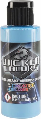Createx Wicked Colors W013 Laguna Blue 2oz. water-based universal airbrush paint. by SprayGunner in Saudi Arabia