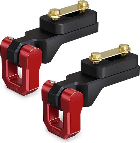 RENO Tow Hook with 3/4" D-Ring Shackle, Aluminum Front & Rear Tow Hook Shackle Mount Kit Compatible with F150 2004-2025/Raptor 2010-2025 2WD/4WD, OEM 4L3Z17A954AA,6L3Z17A954AA,FL3Z-17A954-F (2PCS) in Kuwait