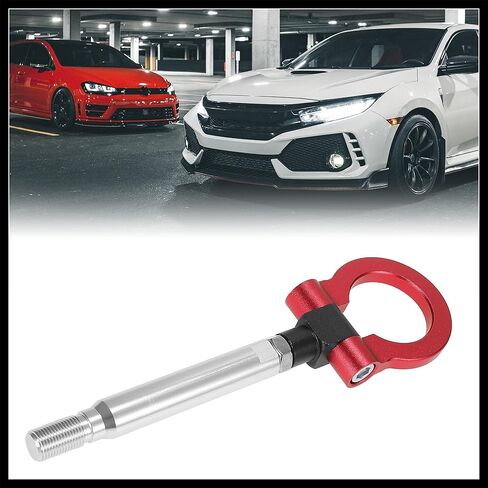 Red Aluminum Alloy Front Bumper Trailer Ring Eye Towing Tow Hook Screw for Subaru Impreza WRX BRZ Durable Material in Saudi Arabia