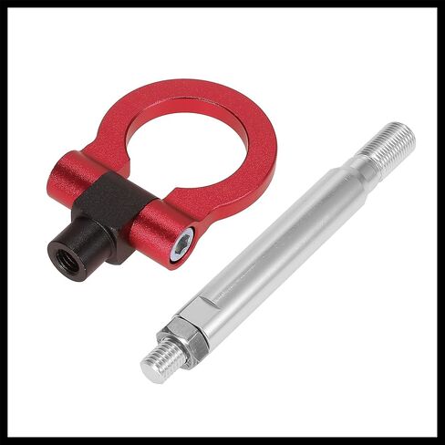 Red Aluminum Alloy Front Bumper Trailer Ring Eye Towing Tow Hook Screw for Subaru Impreza WRX BRZ Durable Material in Saudi Arabia