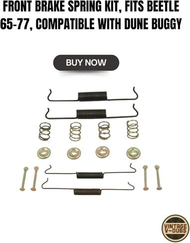 Front Brake Spring Kit, Fits Beetle 65-77, Compatible with Dune Buggy in Saudi Arabia