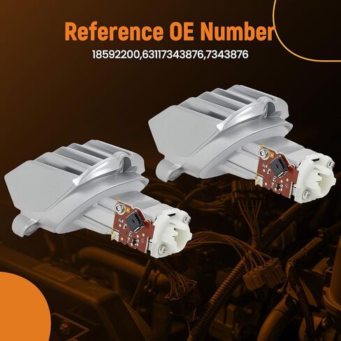 maxpeedingrods 2 قطعة وحدة التحكم في المصابيح الأمامية LED لموديلات BMW 5 Series (2014-2016)، 18592200، 63117343876، 7343876 in Kuwait