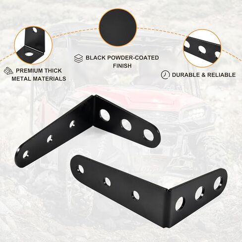 SAUTVS Tailgate Extender Leveling Mount Rear Gate Lock Bracket for Honda Pioneer 700 2014-2026, Pioneer 1000 2016-2026, MUV 700 2009-2013, Replace 81508-HL1-A00, 2PCS in Kuwait