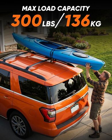 Roof Rack Cross Bars for Expedition & Max 2018-2026, for Navigator 18-24 | 300 LBS Support, Aluminum roof top cargo carrier, Roof Basket, Luggage Rack, For Kayak Bike Ski in Saudi Arabia