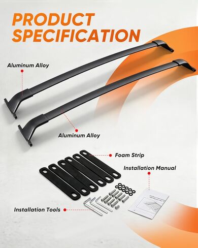 Roof Rack Cross Bars for Expedition & Max 2018-2026, for Navigator 18-24 | 300 LBS Support, Aluminum roof top cargo carrier, Roof Basket, Luggage Rack, For Kayak Bike Ski in Saudi Arabia