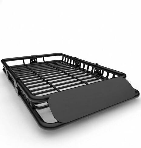 64 in x 39 in x 6 in Universal Roof Rack Basket, 200 LBS Black Electrophoretic Steel, Heavy Duty Rooftop Cargo Carrier for Kayak, Luggage, SUVs, Trucks in Saudi Arabia