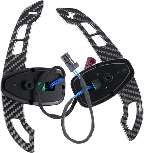 Magnetic Carbon Fiber Steering Wheel Paddle Shifters Extension for Mercedes A/G Class 2019+, C/CLS 2015+, E/SL/SLC 2017+, GLA/GLC/GLE/S 2016+, GLS 2017+(Glossy, Replacement,Small Paddle Version) in Saudi Arabia