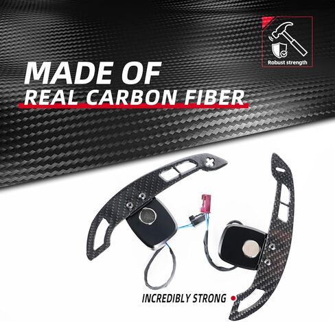 Magnetic Carbon Fiber Steering Wheel Paddle Shifters Extension for Mercedes A/G Class 2019+, C/CLS 2015+, E/SL/SLC 2017+, GLA/GLC/GLE/S 2016+, GLS 2017+(Glossy, Replacement,Small Paddle Version) in Saudi Arabia