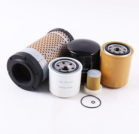 طقم فلتر الصيانة HH150-32094 6A320-59930 HHK70-14070 HHK32-16770 1G319-11210 متوافق مع مركبة Kubota RTV-X1140 RTV-X1100C RTV-X1120D in Kuwait