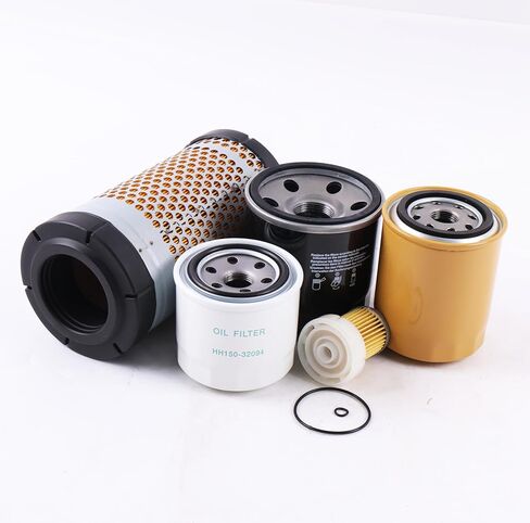 طقم فلتر الصيانة HH150-32094 6A320-59930 HHK70-14070 HHK32-16770 1G319-11210 متوافق مع مركبة Kubota RTV-X1140 RTV-X1100C RTV-X1120D in Kuwait