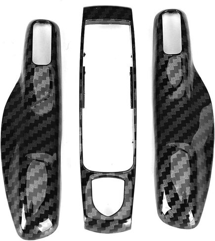for Porsche Key Fob Cover Remote Key Cover 3pcs/Set Carbon Fiber Style Car Trim Cover Fit for Porsche Panamera Cayman//Boxster in Saudi Arabia