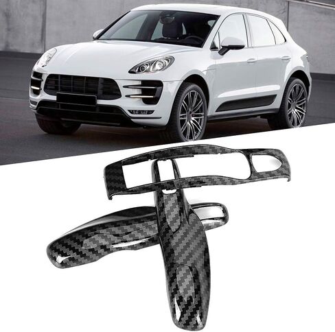 for Porsche Key Fob Cover Remote Key Cover 3pcs/Set Carbon Fiber Style Car Trim Cover Fit for Porsche Panamera Cayman//Boxster in Saudi Arabia