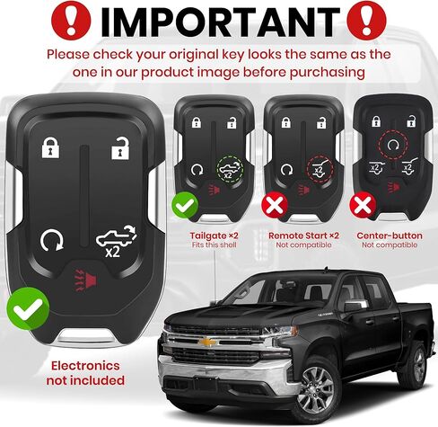Chevy Key Fob Cover - for GMC Key Fob Cover - Silverado Sierra Accessories - Built in Bottle Opener - Fits 2019-2022 Check Fitment Guide - Custom Colors (Tan, Black Screws) in Saudi Arabia