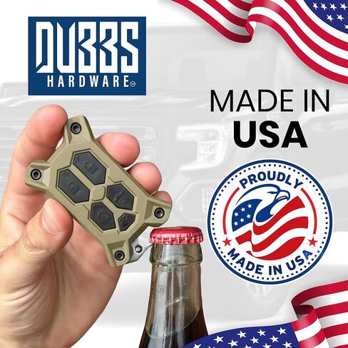Chevy Key Fob Cover - for GMC Key Fob Cover - Silverado Sierra Accessories - Built in Bottle Opener - Fits 2019-2022 Check Fitment Guide - Custom Colors (Tan, Black Screws) in Saudi Arabia