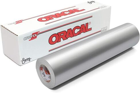 رول فينيل لامع Oracal 651 مقاس 24 بوصة × 150 قدم - رمادي فضي (معدني) in Kuwait