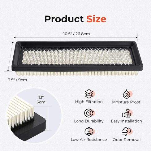 AT359416 Cabin Air Filter Fit for John Deere Loaders 318D 318E 320D 320E 323D 323E 326D 326E 328D 328E 329D 329E 332E 333D 333E Series, Replacement for PA5698 WP10175 in Kuwait