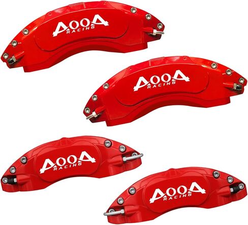 AOOA Caliper Covers Yellow with Black Characters Aluminum Brake Caliper Covers Fit for Nissan Maxima 2009-2023 （front and rear） in Saudi Arabia