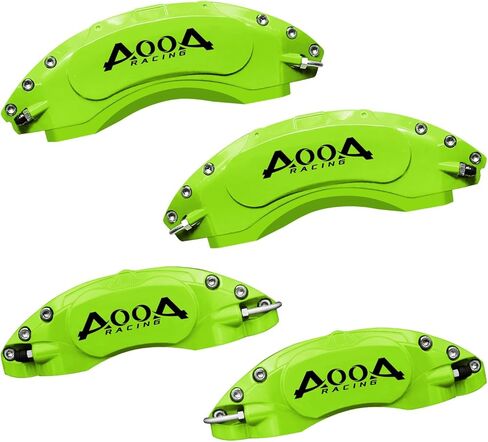 AOOA Caliper Covers Yellow with Black Characters Aluminum Brake Caliper Covers Fit for Nissan Maxima 2009-2023 （front and rear） in Saudi Arabia