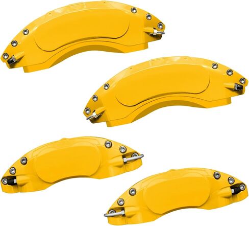 AOOA Caliper Covers Yellow with Black Characters Aluminum Brake Caliper Covers Fit for Nissan Maxima 2009-2023 （front and rear） in Saudi Arabia
