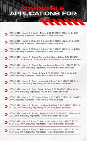 R1 Concepts Front and Rear Brake Kit Fits 2014-2016 Mazda 3| Ceramic Brake Pads and Blank Brake Rotors| 11.0" Front & 10.5" Rear in Kuwait