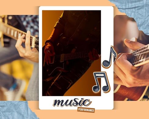 Concert Scrapbook Stickers - Sheet with Musical Notes, Music Phrases Design - Orchestra, Symphony, Recital Planner Set - 2 Items in Kuwait