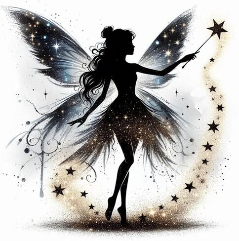 Fairy Sillouette Decal Sticker for Drink Tumblers, Adorable Funny Laptop Decals, Binders, Phones and so Much More! in Kuwait