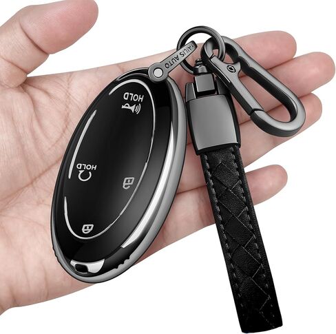 Key Fob Cover with Keychain Soft Full Protection Key Shell Key Case Compatible with Hyundai 2023 2024 2025 Ioniq 6 Grandeur GN7 KONA Smart Key (Red, 5 Buttons) in Kuwait
