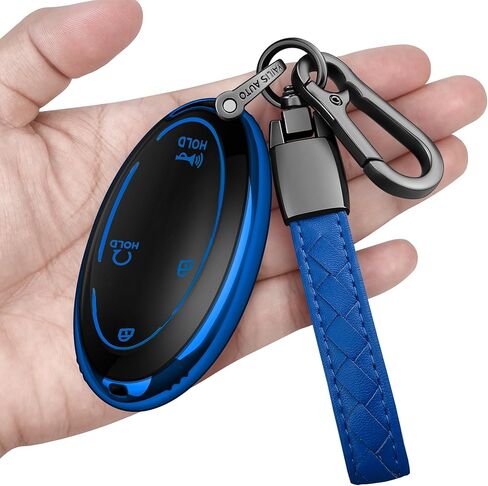 Key Fob Cover with Keychain Soft Full Protection Key Shell Key Case Compatible with Hyundai 2023 2024 2025 Ioniq 6 Grandeur GN7 KONA Smart Key (Red, 5 Buttons) in Kuwait