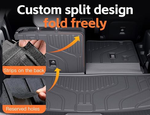 Gygy Floor Mats for Ford Explorer 2020-2025 2026 6 Passenger, Custom Fit All Weather car floor mats TPE car mats, Easy Clean Floor Liners, Explorer Accessories floor mats for cars, 5pcs Full Set Black in Saudi Arabia