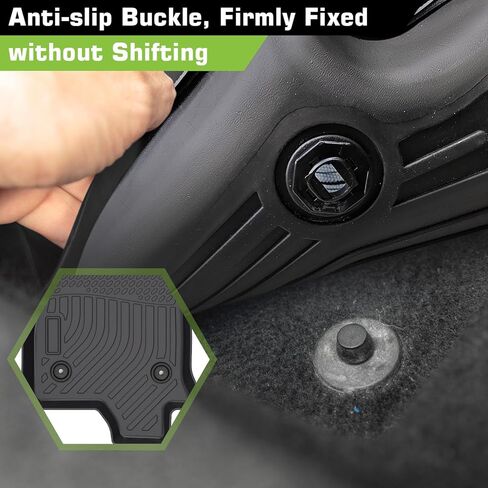 Floor Mats for Chevrolet/Chevy Volt 2016-2019, Heavy Duty TPE Waterproof Non-Slip All Weather Protection Custom in Kuwait