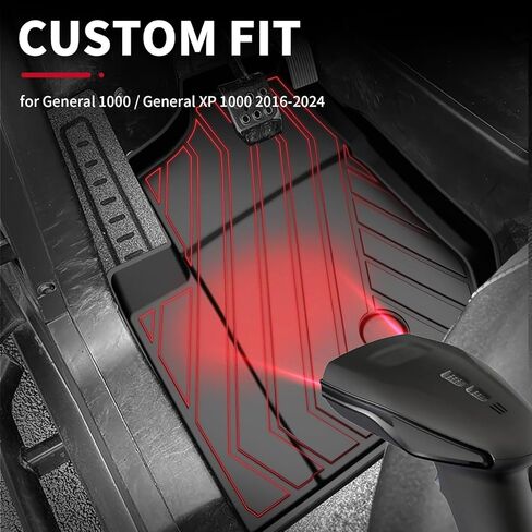 Floor Mats Compatible with Polaris General 1000 2016-2026 Slush Liners - All Weather Floor Liners Bed Mat Cargo Liner for General 1000 General XP 1000 Accessories in Saudi Arabia