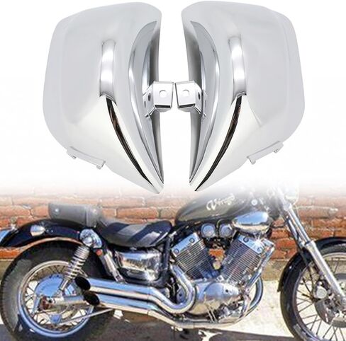 [Ship From USA] Motaux Battery Fairing Cover Side Panel for Yamaha Virago XV 400 535 XV400 XV535 1987-Up, Gloss Black in Saudi Arabia