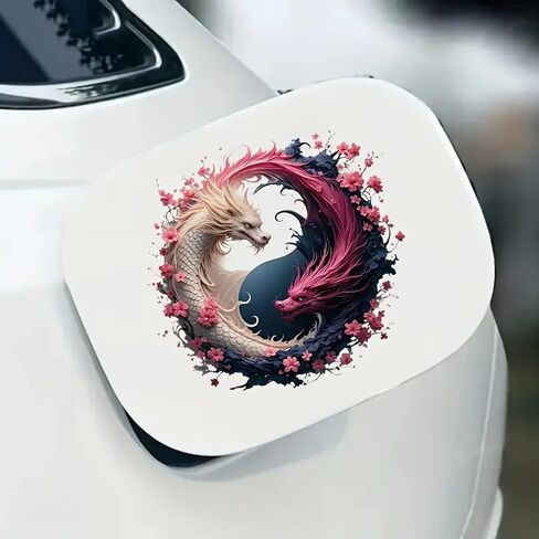 Dream Dragon PVC Vinyl Car Decals Stickers Waterproof Self-Adhesive Decals for Cars, Laptops, Trucks, Motorcycles Wall Window Luggage Scratch Cover Door Decor Sticker in Saudi Arabia