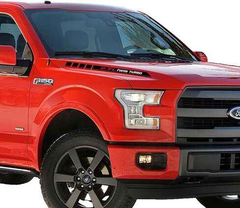 2.7L Twin Turbo Pickup Truck Engine Hood Decals Emblem for Ford F-150 Ecoboost V6 2Pcs (2.7 L) in Kuwait