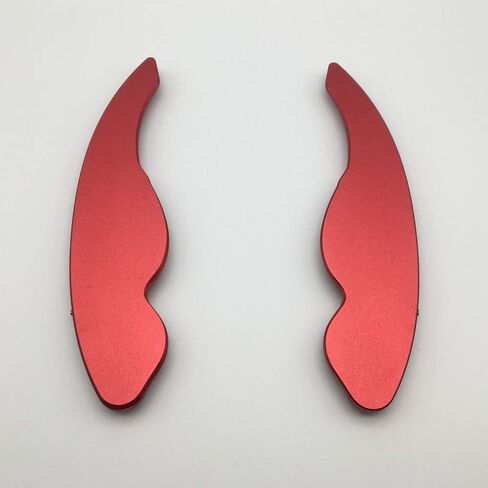 2Pcs Red Aluminum Paddle Shifter Car Steering Wheel Paddle Shifter Extension Cover for Jaguar F-Pace E-Pace XE XF XJ/for Land Rover Evoque, Discovery Range Rover Sport Accessories Trim (Red) in Saudi Arabia