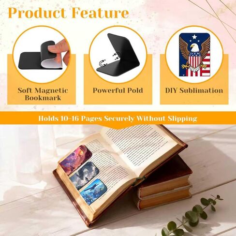 Magnetic Bookmarks Sublimation Blanks 2x7 Inch 10 PCS in Saudi Arabia