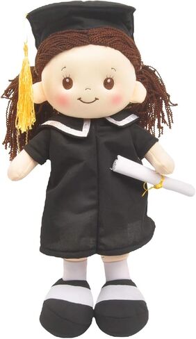 Linzy Congratulation 17"" Lea Graduation Doll, Black (L-95750) in Saudi Arabia