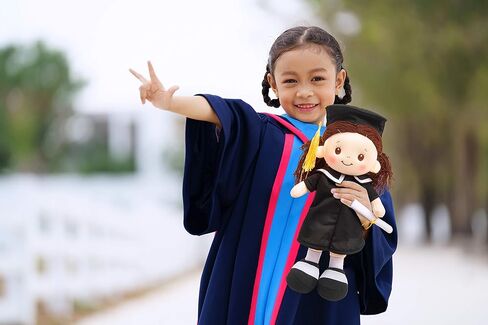 Linzy Congratulation 17"" Lea Graduation Doll, Black (L-95750) in Saudi Arabia