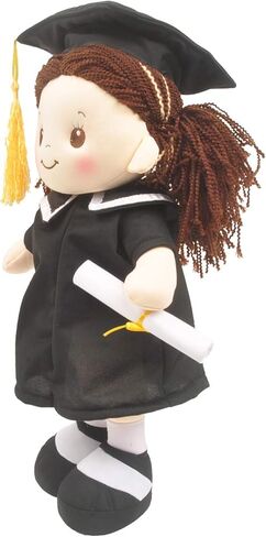 Linzy Congratulation 17"" Lea Graduation Doll, Black (L-95750) in Saudi Arabia