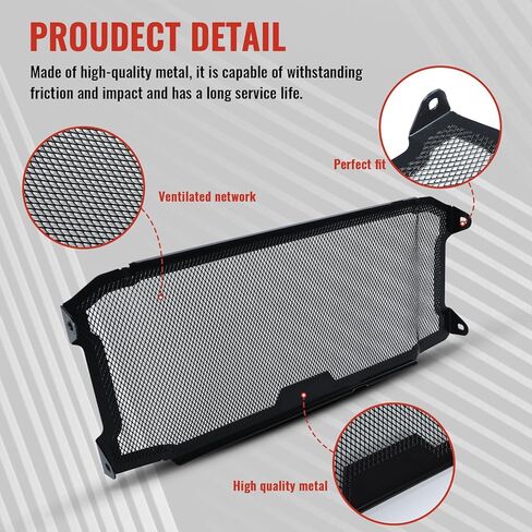 Radiator Guard Grille Cover for Suzuki SV650, Radiator Protective Cover Tank Protection Mesh for for Suzuki SV650 2016-2025 SV650X SV650 ABS 2018-2025 Accessories, Black in Kuwait