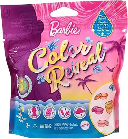 Barbie Color Reveal Baby Doll Sand & Sun Series (Bundle of 3) | 5 Surprise Reveals per Doll, Floatable Fruit Case & Accessories, Ages 3–9 in Kuwait