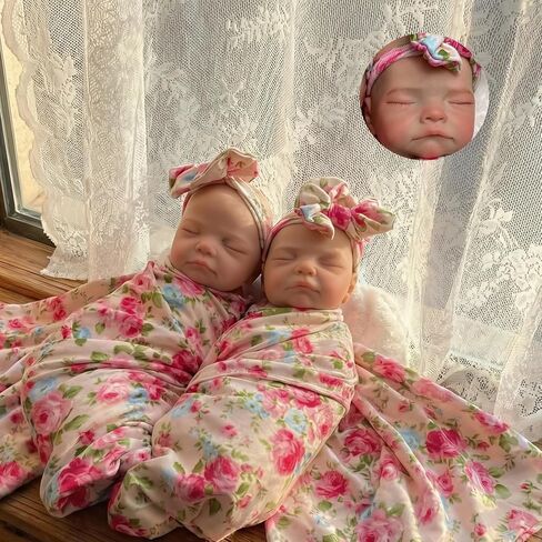 Abenduot 10inch Can Open Mouth Reborn Baby Dolls Full Body Silicone Realistic Silicone Newborn Dolls Girl that Look Real Sleeping Babies in Saudi Arabia