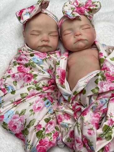 Abenduot 10inch Can Open Mouth Reborn Baby Dolls Full Body Silicone Realistic Silicone Newborn Dolls Girl that Look Real Sleeping Babies in Saudi Arabia