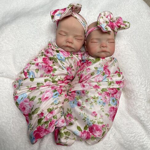 Abenduot 10inch Can Open Mouth Reborn Baby Dolls Full Body Silicone Realistic Silicone Newborn Dolls Girl that Look Real Sleeping Babies in Saudi Arabia