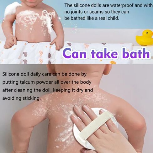 Abenduot 10inch Can Open Mouth Reborn Baby Dolls Full Body Silicone Realistic Silicone Newborn Dolls Girl that Look Real Sleeping Babies in Saudi Arabia