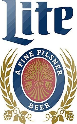 LITE (A FINE Pilsner) ملصق البيرة لصائق نافذة ملصقات للسيارة متعددة الأشكال الفينيل 5" in Kuwait